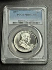 1957 Proof Franklin Half Dollar Graded PCGS PR66 CAM Nice BU Cameo Coin (3630)