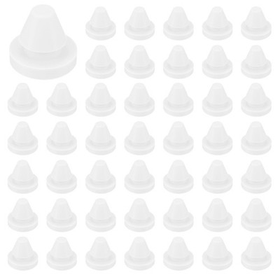 50er-Pack Silikon-Lochstopfen, 6-7mm, weiß, für Küchen-Bulkheads, wasserdicht