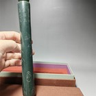 Chinese Antique Jasper Green Jade Writing Brush Holder  — photo 7