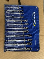 New Bluepoint 12pc Metric Locking Handled Flex-head Ratcheting Wrench Set 8-19 New Bluepoint 12pc Metric Locking Handled Flex-head Ratcheting Wrench Set 8-19