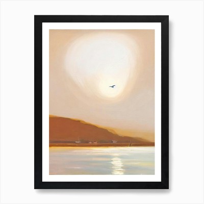 Cala Bassa Beach, Ibiza, Spain Neut Framed Wall Art Poster Canvas Print Picture