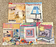 Various Paper Scrapbooking Stamp Crafts Magazines Lot 5 DIY Craft Ideas