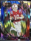 Drake Maye 2024 Panini Select Club Level #218 Red & Blue Shock Prizm (RC)