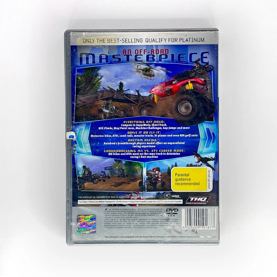 MX vs ATV Unleashed ft. Chad Reed - PlayStation 2 PS2 PAL - w/Manual - Free Post - Image 2 of 4