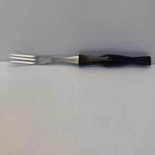 Cutco Turning Fork 1726 JE 3-Prong Dark Brown Swirl Handle Made In USA