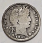 1892-S Barber Quarter Fine