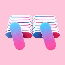 5/10/20/50/100pc Double Side Nail File Mini EVA Sanding Buffer Block Set for Gel