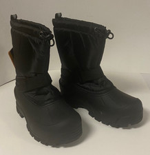 Northside Boys Frosty Black Snow Boot Waterproof Warm Insulated Size 4-6-7