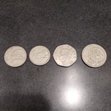 36 Pesos (1981) Mexico 4 Coins Un 1, Cinco 5, Diez 10, 20 Pesos each