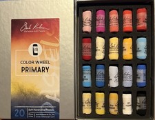 Jack Richeson Soft Pastels - COLOR WHEEL PRIMARY - Handrolled Pastels