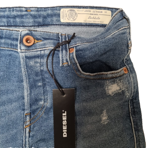 Jeans donna Diesel Babhila W24 L32 blu | slim skinny | vita regolare K4 - Foto 3 di 5