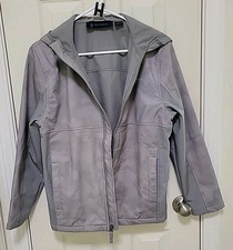 Free Country Gray Boys Water Resistant Softshell Hooded Jacket 14-16 RN 127805