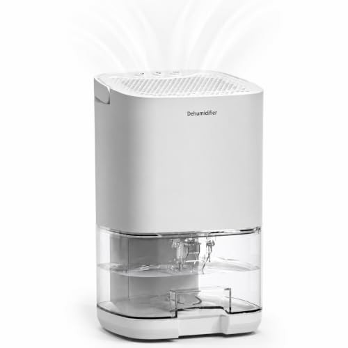 Compact 1L Electric Dehumidifier Ultra Quiet Portable Anti-Damp 7 Colour Light