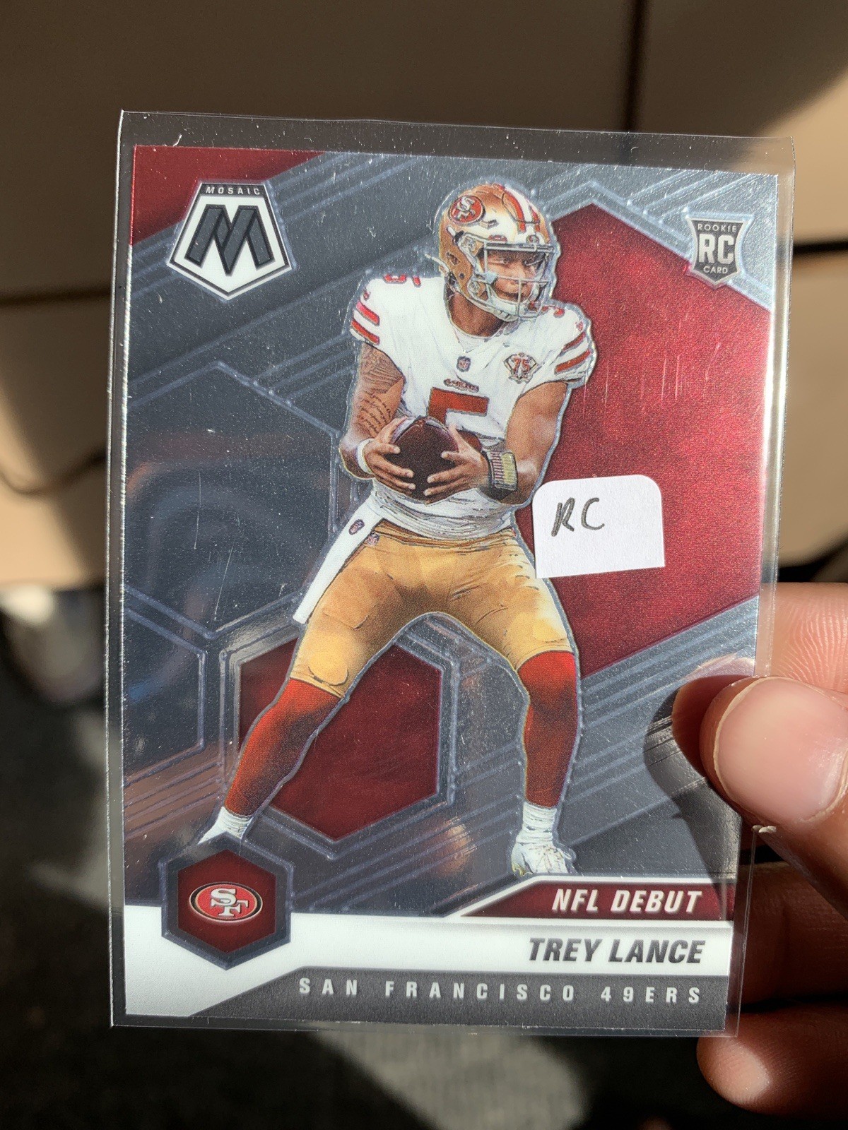 Trey Lance 2021 Panini Mosaic NFL Debut #244 (RC)