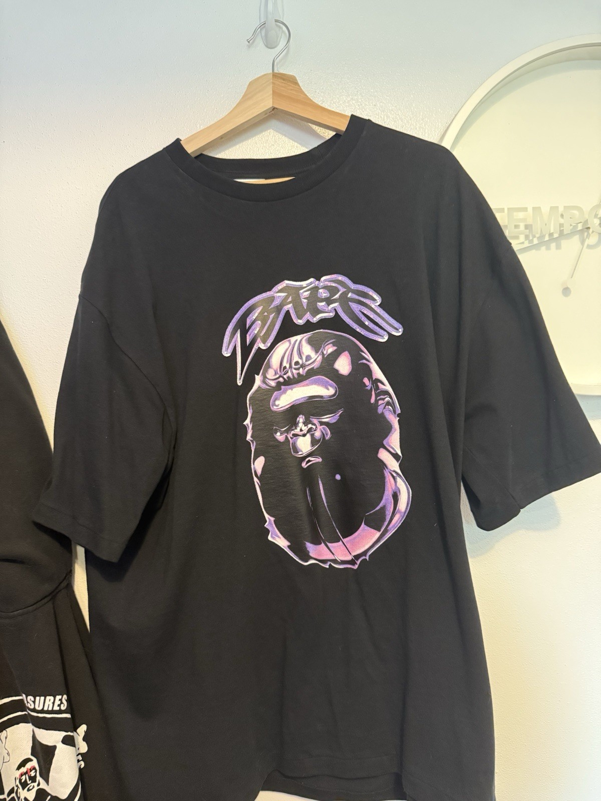 Bathing Ape Men's Purple Logo T-Shirt in 3XL