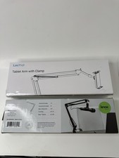 Microphone Boom Arm Stand  Tablet Holder Clamp Mount Desk Bundle
