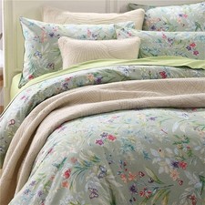 Brandream Duvet Cover Set Queen Size Wildflower Butterfly Bedding Super Soft