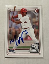 2020 Bowman Draft - Masyn Winn In Person IP Auto #BD-59 Guaranteed Authentic