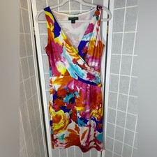 Ralph Lauren Colorful Floral Midi Dress