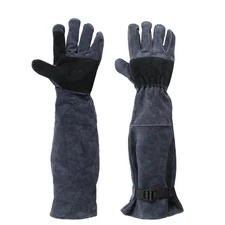 Thickened Polyester Animal Handling Gloves Reinforced Protecting For dog Cats