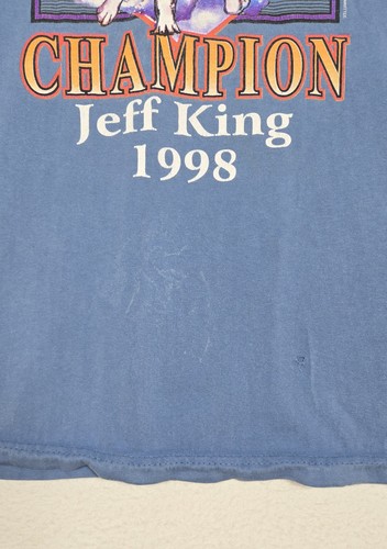 Vintage 90's Iditarod Champion Shirt Jeff King Alaska Dog Race 1998 - Picture 10 of 10