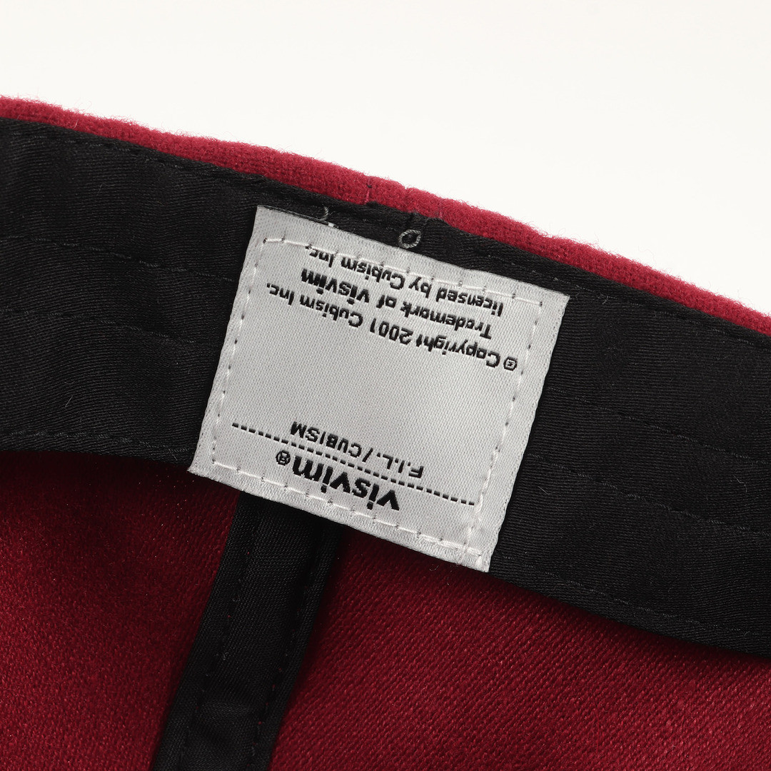 visvim Biz Bim Cap Size: M L Excelsior Wool 8 Panel Burgundy