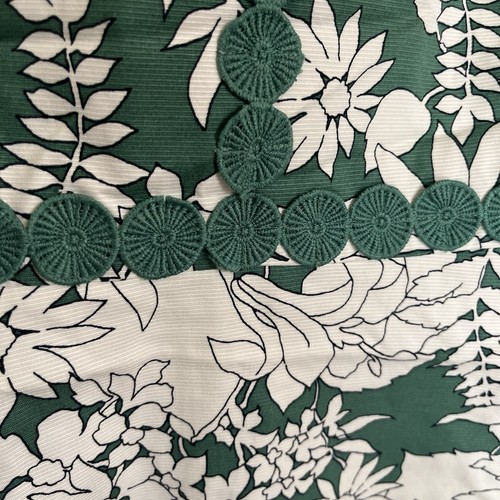 Women’s Boden Vivienne Shift Dress In Green & White Crochet Detail Size 16 R - Picture 2 of 15
