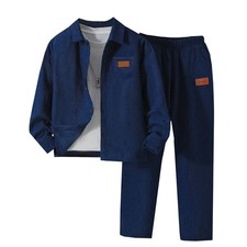 Boys Tracksuits Sets 2 Piece Casual Sweatshirt Jacket Tops and Jogger Sweatpa...