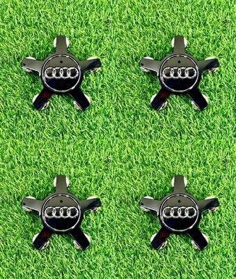 4x AUDI Wheel Center Cap SET Black 4F0 601 165 N OEM 135mm A3 A4 A5 A6 A7 A8 Q5