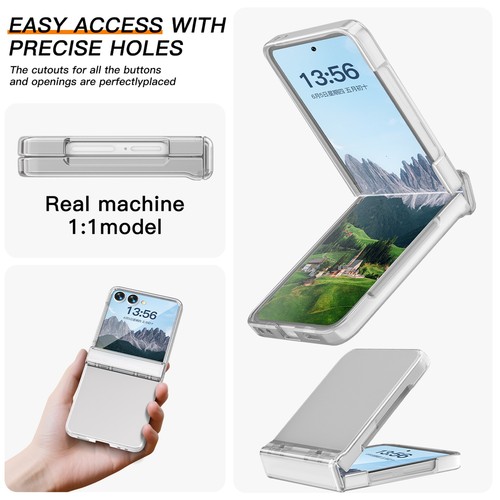Funda protectora resistente con bisagra con protector de pantalla para Samsung Galaxy Z Flip 7 - Imagen 24 de 30