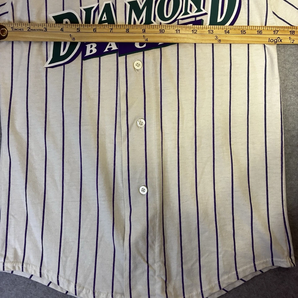 Arizona Diamondbacks Russell Athletic Jersey  USA Made Youth Xl Pin stripe VTG - Image 4 of 4