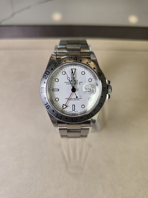 Rolex Explorer II Polar White 40mm - 16570 K Serial Stainless Steel