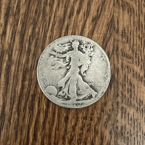 1920-D Liberty Walking Half Dollar Silver VG Fine Coin