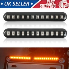 2x 12LED Motorcycle Motorbike Turn Signal Indicators Light Lamp Amber Universal
