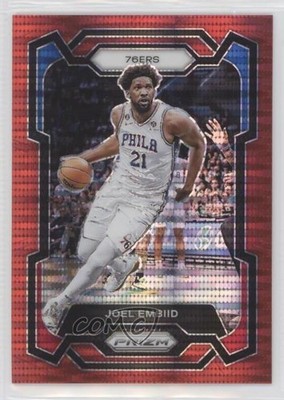 2023-24 Panini Prizm Red Seismic Prizm 278/299 Joel Embiid #73 1b4j