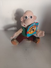 Vintage 1989 Wallace & Gromit. Wallace Fingerpuppe Plüschtier