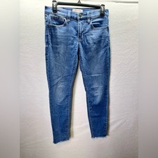 Lucky Brand Ava Mid Rise Skinny Ankle Jeans Womens 4/27 Blue Denim Stretch 2460