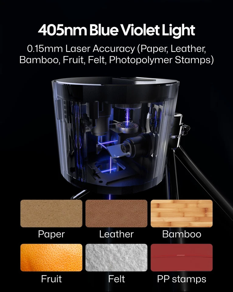 Refurbished LaserPecker LP1 Pro Laser Engraver Portable Engraving Machine Wood - Image 3 of 4