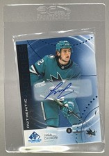 Luca Cagnoni 2025 Upper Deck SP Game Used #AR-LC Authentic Rookies Blue Auto RC