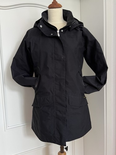 Jack Wolfskin Jacke Longjacke Wetterjacke Schwarz Gr. S Damen _Super