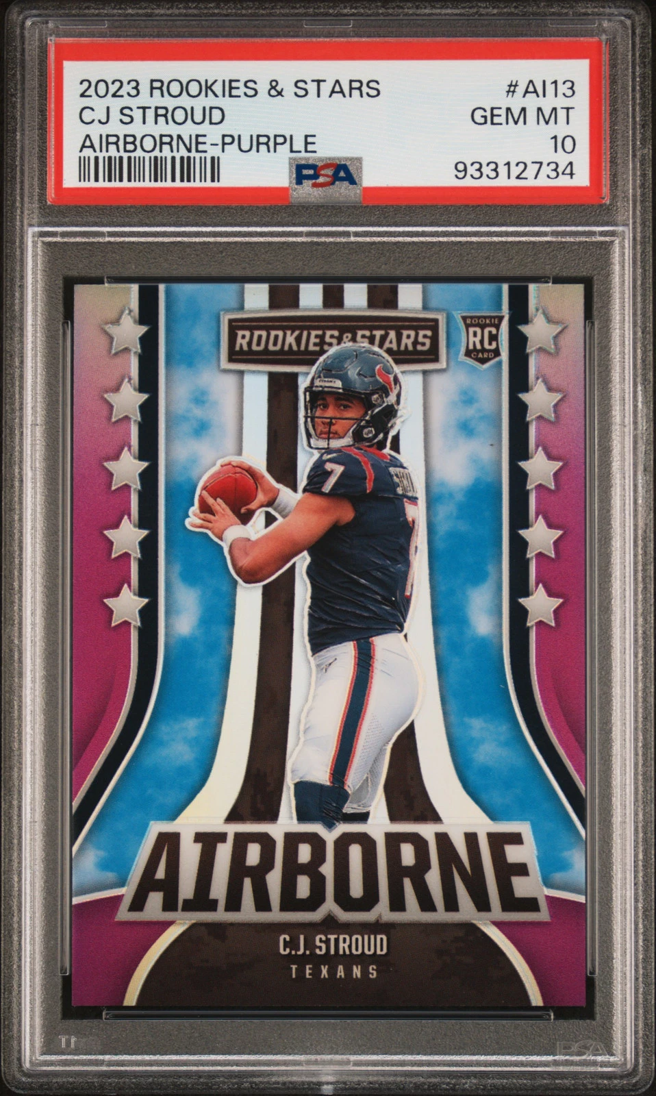 CJ Stroud Panini Rookies & Stars Airborne #AI13 Purple