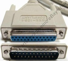 10ft IEEE1284 DB25 Male-Female EXTENSION Parallel Bi-Directional Cable/Cord/Wire