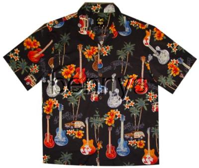 Electric Guitars & Woodys Cars Hawaiian Shirt, Benny's, S
