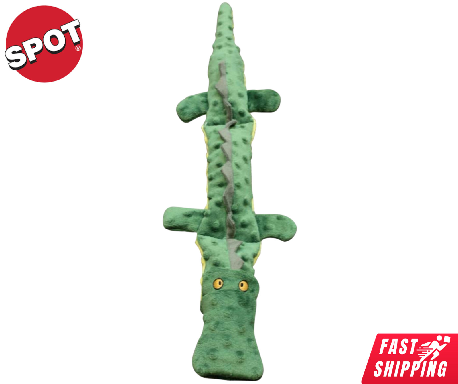 Skinneeez Extreme Dog Chew Toy Squeaky Crocodile Squeaker Triple Squeak 24 Inch*