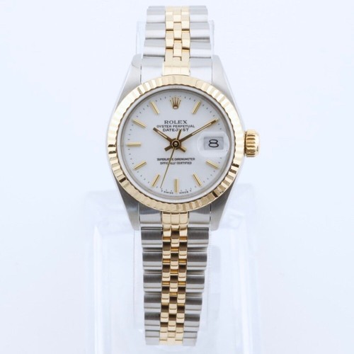 Rolex Lady-Datejust 26 69173 White Dial Year 1991 Excellent Condition
