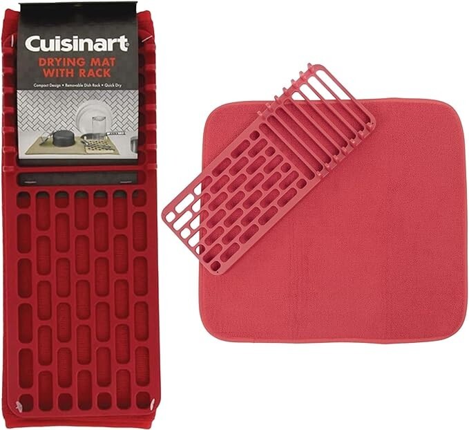 Cuisinart Red Polyester Dish Drying Mat 16