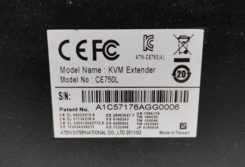 Aten CE750L USB KVM Extender RS-232 Connectivity Made in Taiwan - Picture 11 of 11
