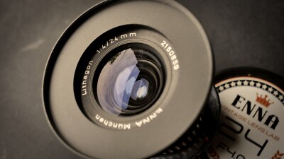Enna Munchen 24mm f4 cine modded, Canon EF adapted