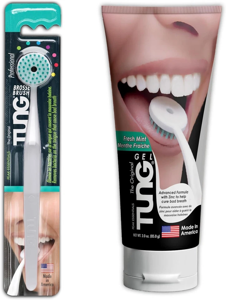 Tung Brush and Gel Tongue Cleaner Starter Pack