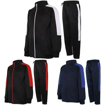 A2Z 4 KIDS® Kinder Mädchen Jungen Fleece Trainingsanzug Schule PE Kit Kontrast Jogginghose & Hoodie